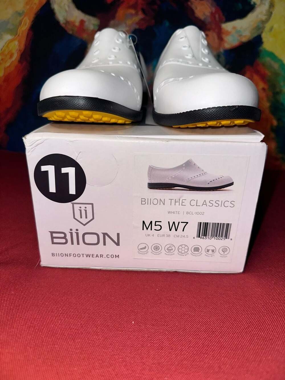 No.11 Biion The Classics White Golf Shoes M5 W7